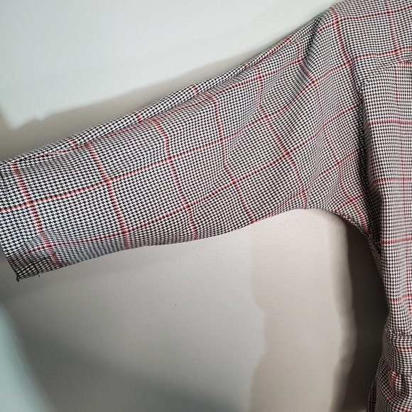 Vintage Just Ducky Houndstooth Blazer Double Ring Belt Size Size 13-14 - Picture 6 of 8